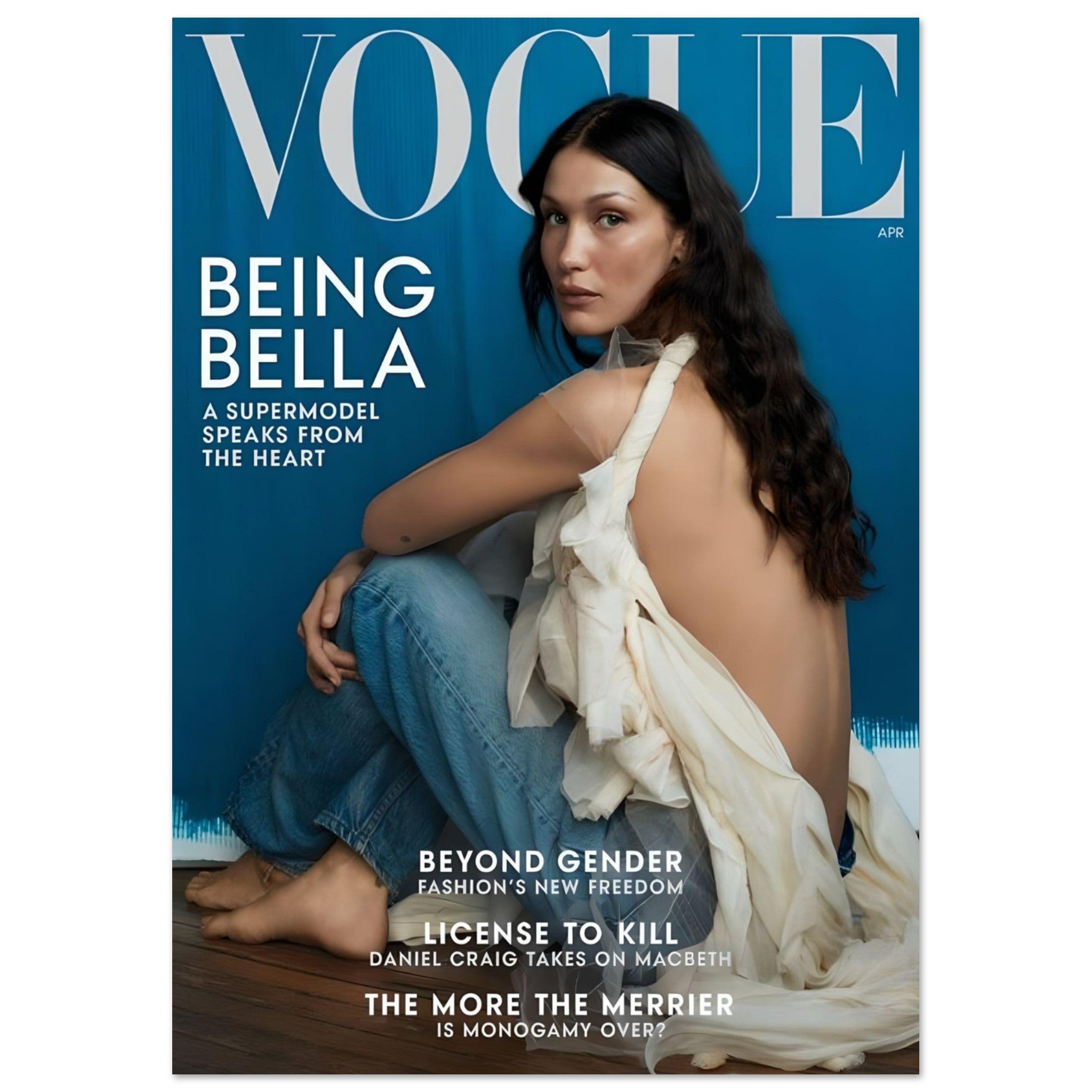 Vogue April 2022: bella Hadid - Poster