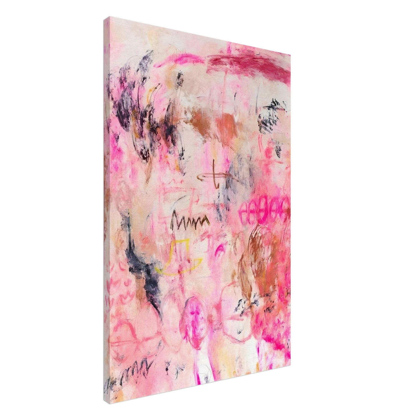 Splash of Colour: Vibrant Pink Palette - Poster - Canvas