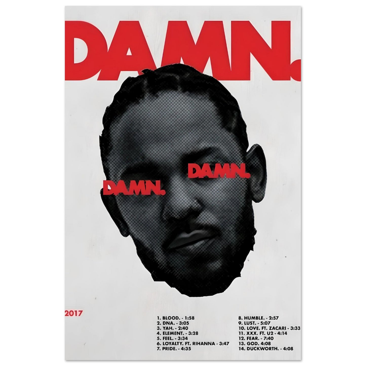 DAMN: Kendrick Lamar - Poster