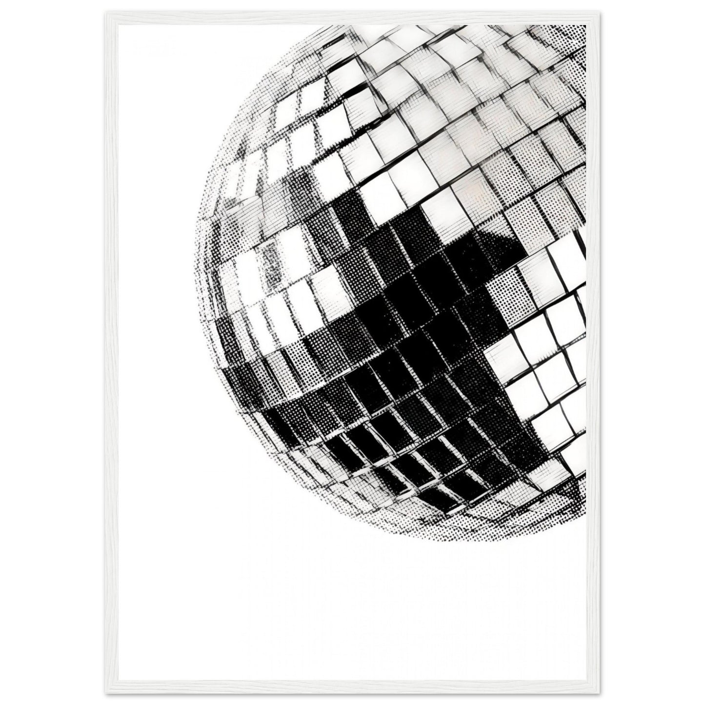 Mirrorball  - Wooden Framed Print