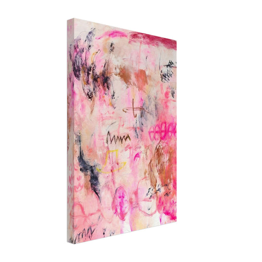 Splash of Colour: Vibrant Pink Palette - Poster - Canvas