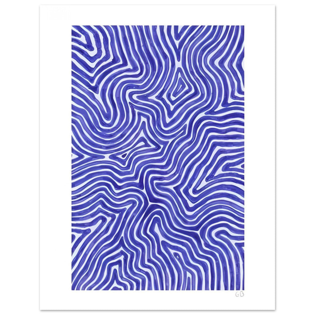 blue & white - poster