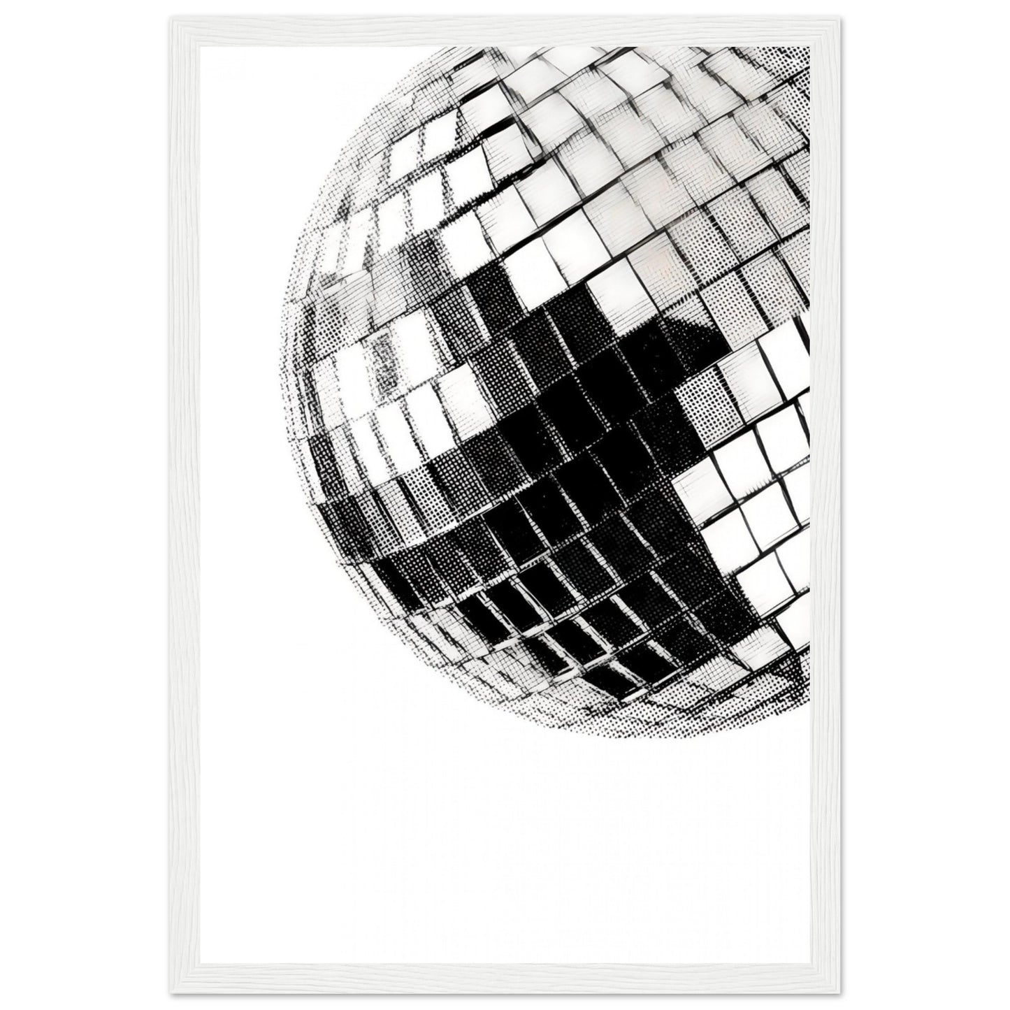 Mirrorball  - Wooden Framed Print