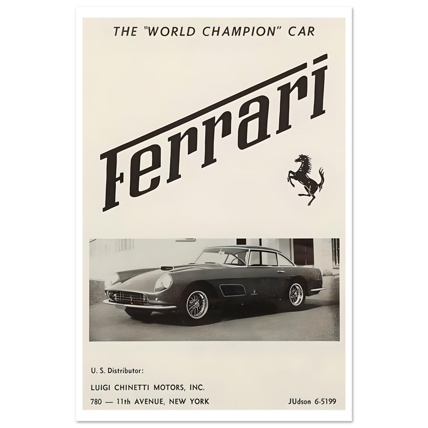 Vintage Ferrari - Poster