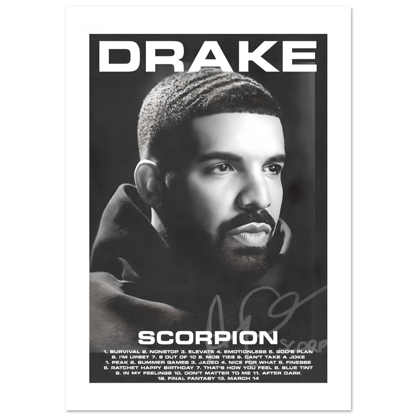 Drake: Scorpion album - Poster