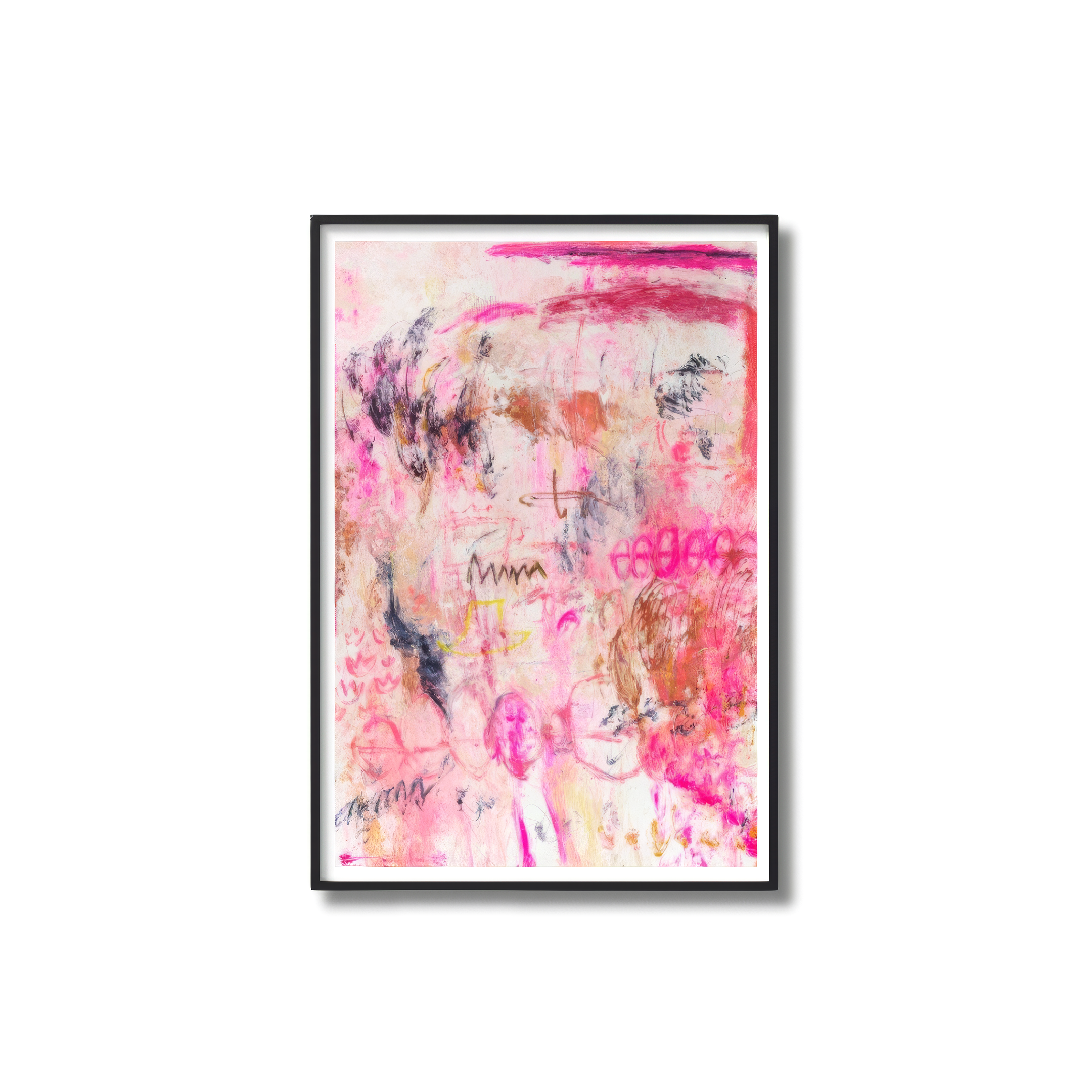 Slash of Colour: Vibrant Pink Palette Poster – Limitless Together